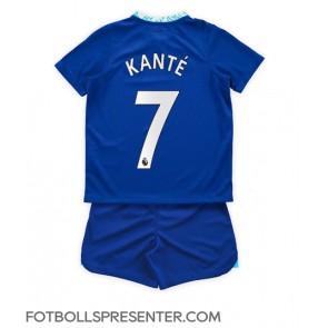 Chelsea Kante #7 Hemmatröja Barn 2022-23 Kortärmad (+ korta byxor)